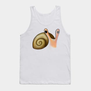 Cute Snail Drawing Tank Top